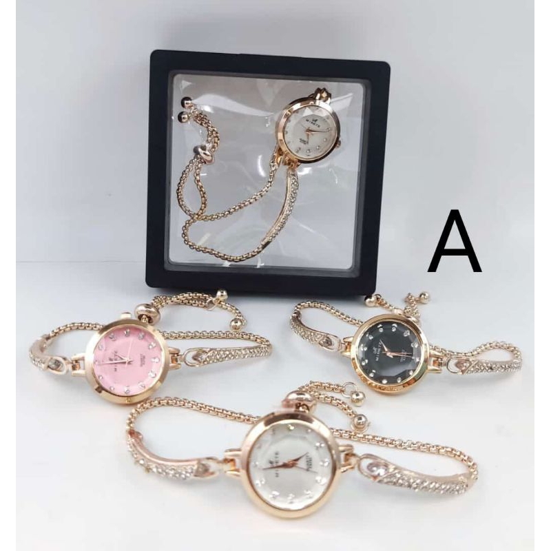 Jam Mirete Serut Original | Jam Wanita | Serut | Stainless steel