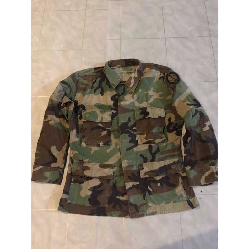kemeja BDU woodland US army second
