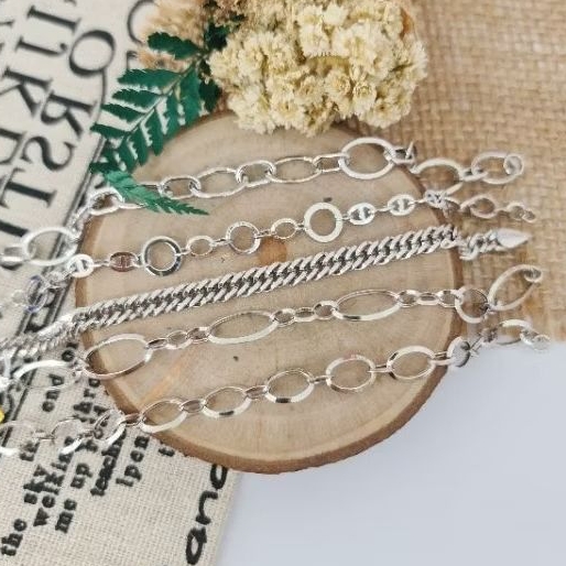 WAJIB TANYA STOK REALPIC GELANG RANTAI EMAS PUTIH ASLI KADAR 8K-9K | BRACELET WHITE GOLD WITH AMERIC