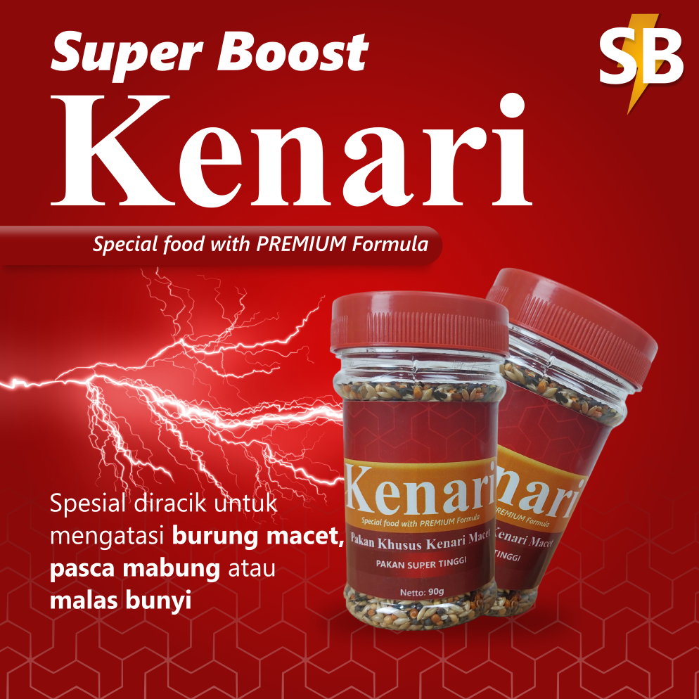 Super Boost Kenari - Pakan Khusus Burung Kenari Macet & Malas Bunyi