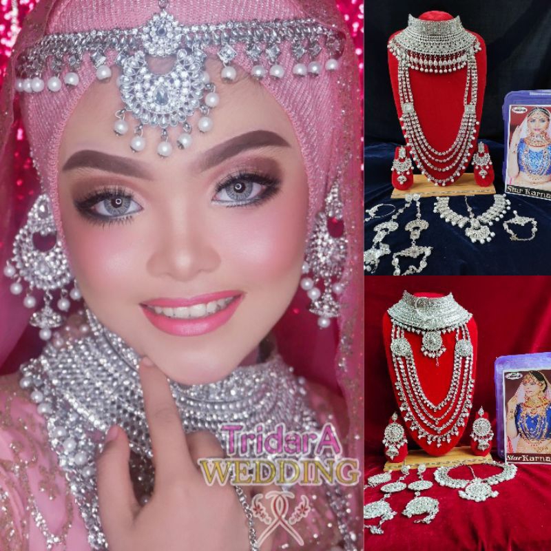 perhiasan india  / bridal set India / aksesoris pengantin india / aksesoris bridal / kalung india