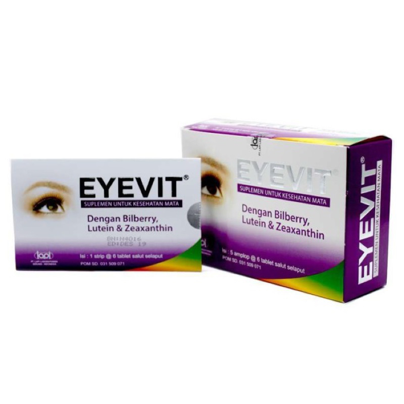 EYEVIT 1 BOX ISI 30 TABLET / VITAMIN MATA / SUPLEMEN KESEHATAN MATA