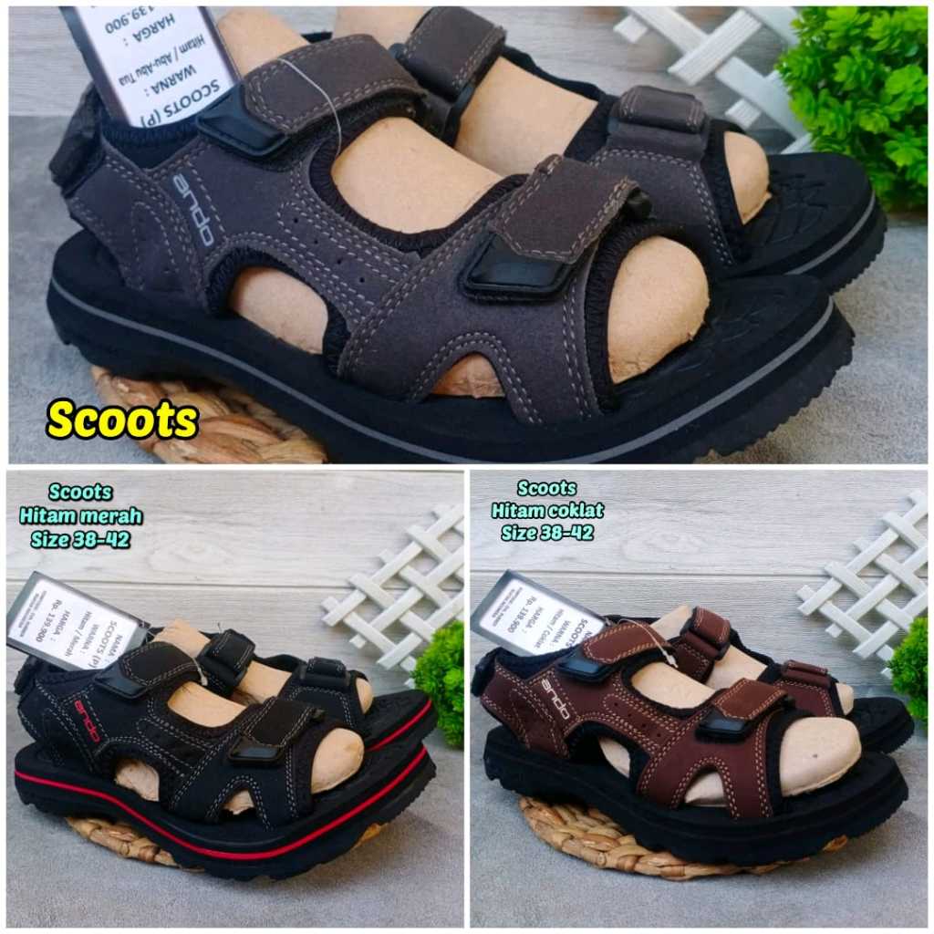 SANDAL GUNUNG ANDO SCOOTS BORNEO BENTLY ARROWTECH SIZE 38-42 - SANDAL GUNUNG PRIA MURAH KEREN - SAND