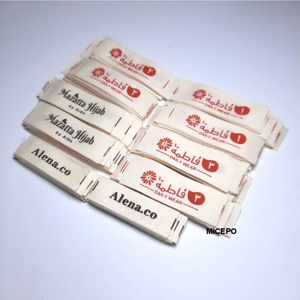 

Micepo Label Baju Murah / Label Pakaian / Label katun Free Desain