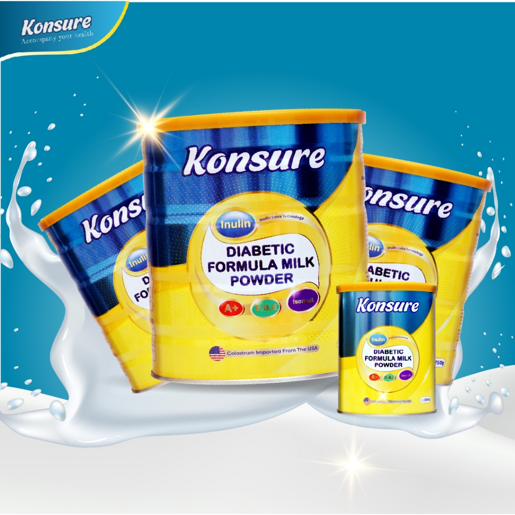 

[Combo 3 dapatkan gratis 1 kaleng] Susu Diabetes Konsure 750g