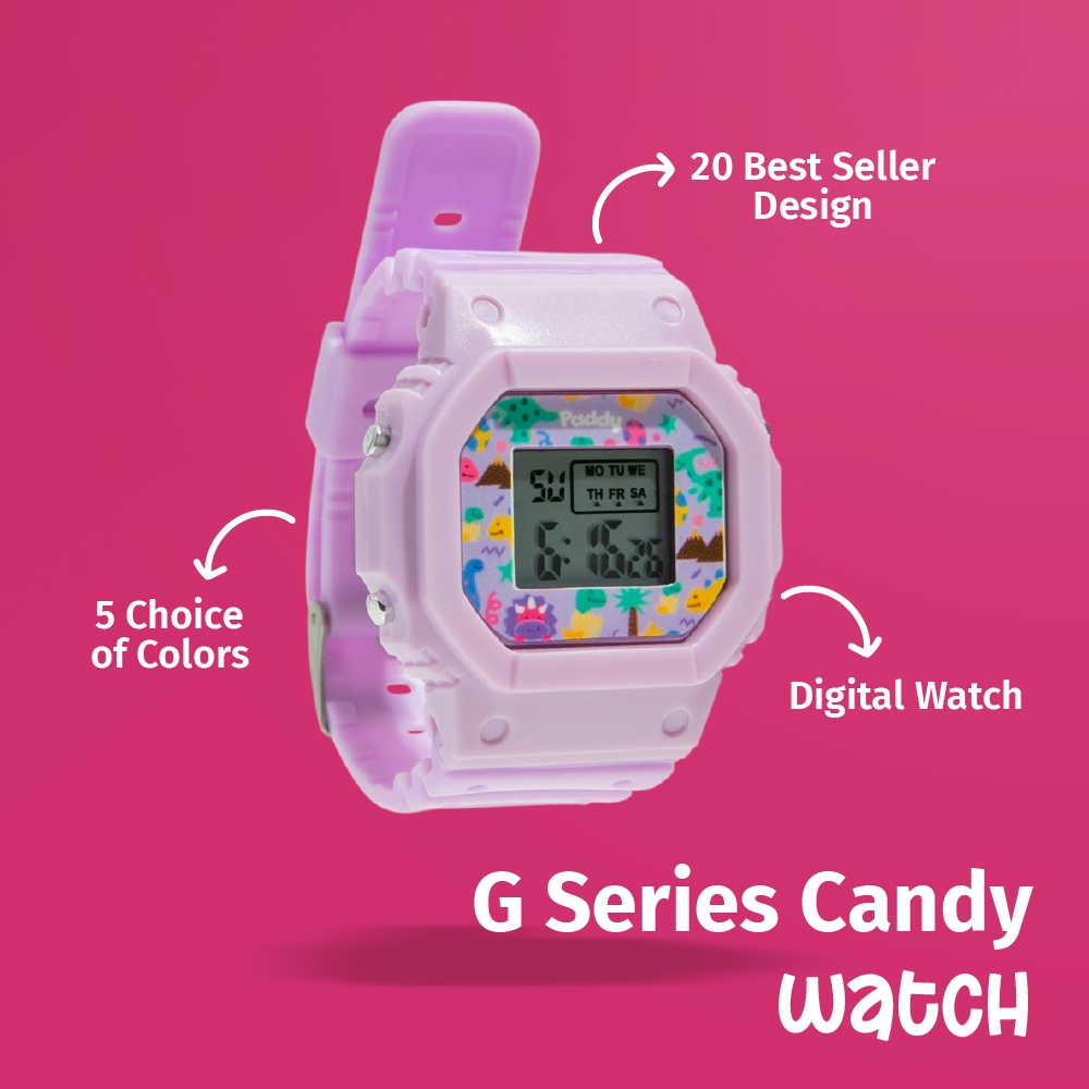 Paddywatch G Series Candy - Jam Tangan Rubber Digital Custom Gambar
