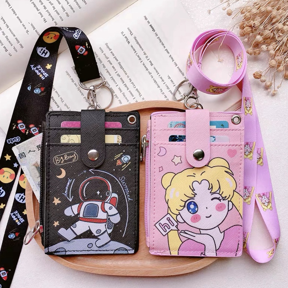 

KODE R76X Name Card Holder Name Tag 3 SLOT Gantungan ID Card dengan tempat koin
