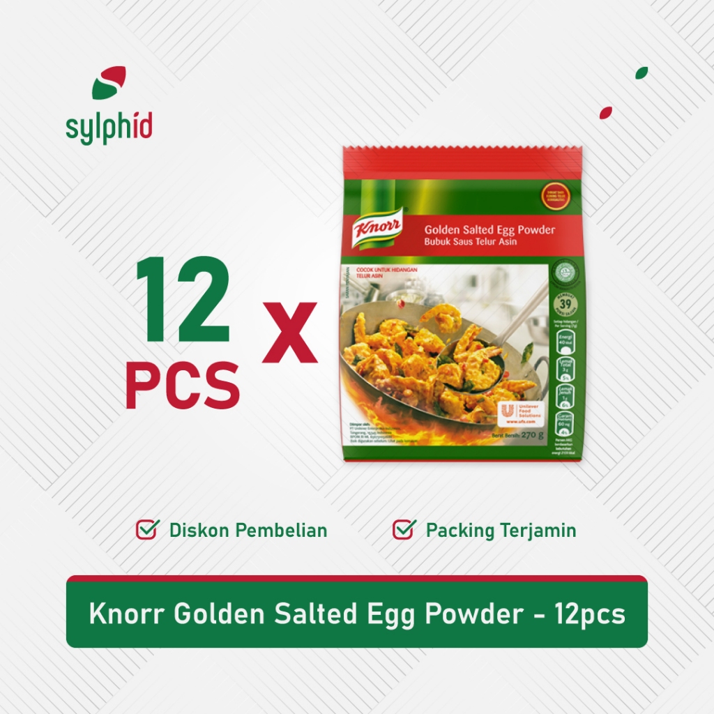 

1 Dus Knorr Golden Salted Egg Powder 270 gram / 1 Karton (12 pcs)