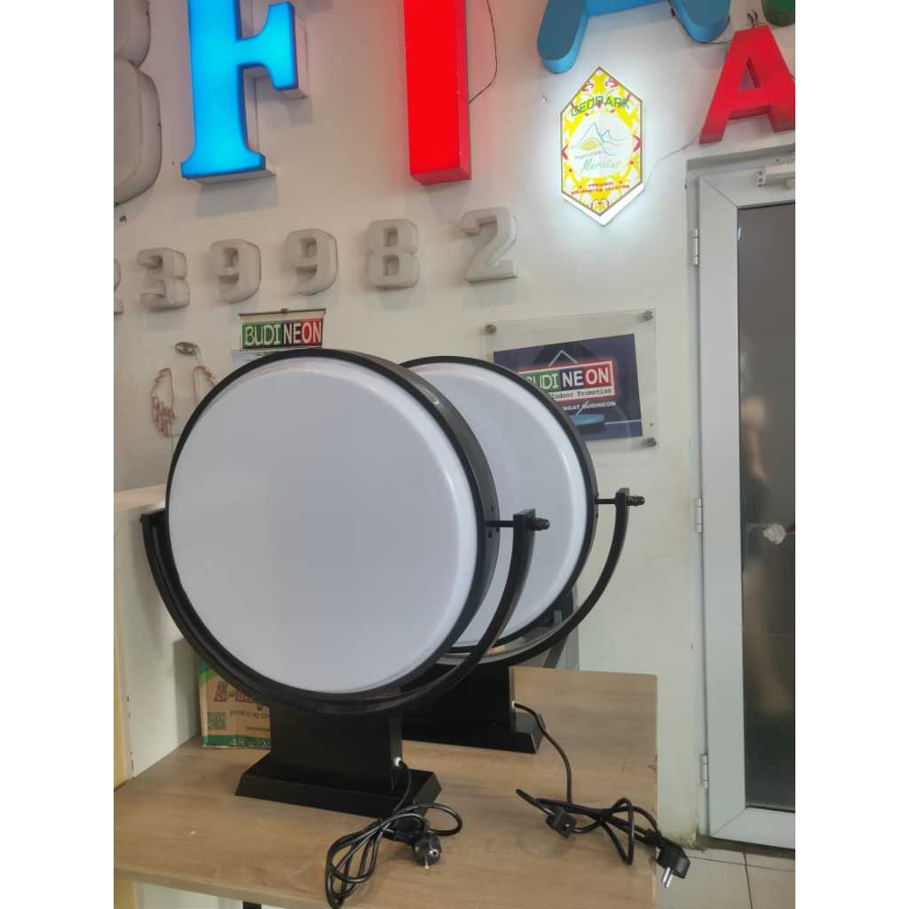 NEON BOX ROTASI ROTARY COSTUM