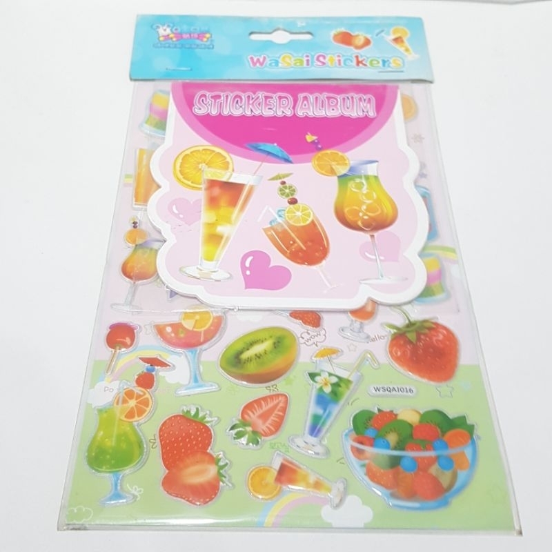 

Sticker Anak Timbul + Album Sticker Minuman Buah WSQAI 016
