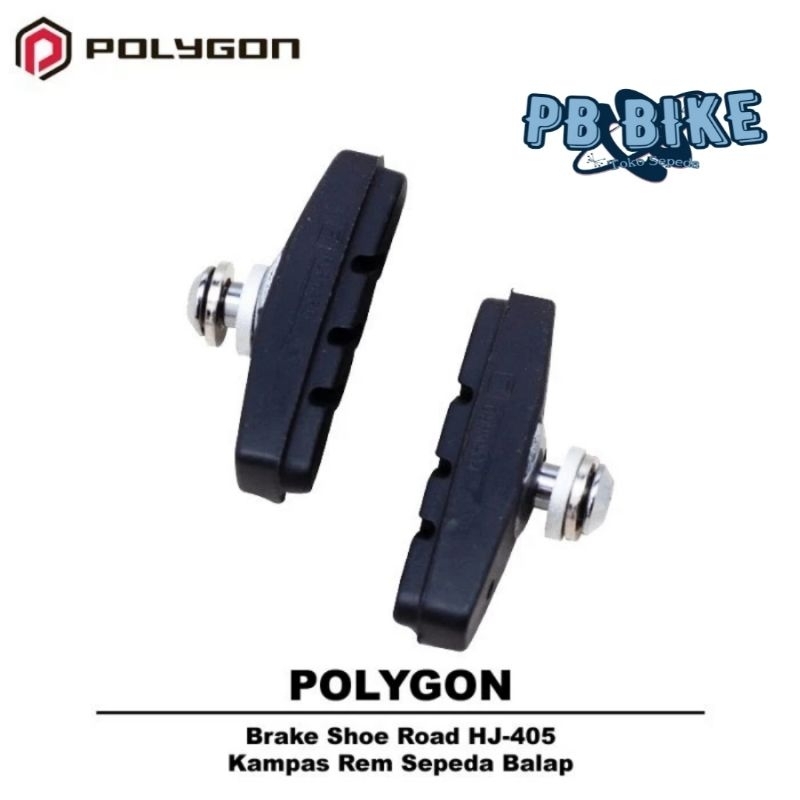 Polygon Brake Shoe Road HJ-405 Kampas / Karet Rem U-Brake Sepeda Balap