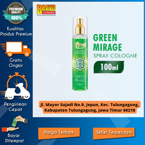 Bravo Supermarket Tulungagung - PARFUM F&N C.SPRY HIJAB GREEN 100ML