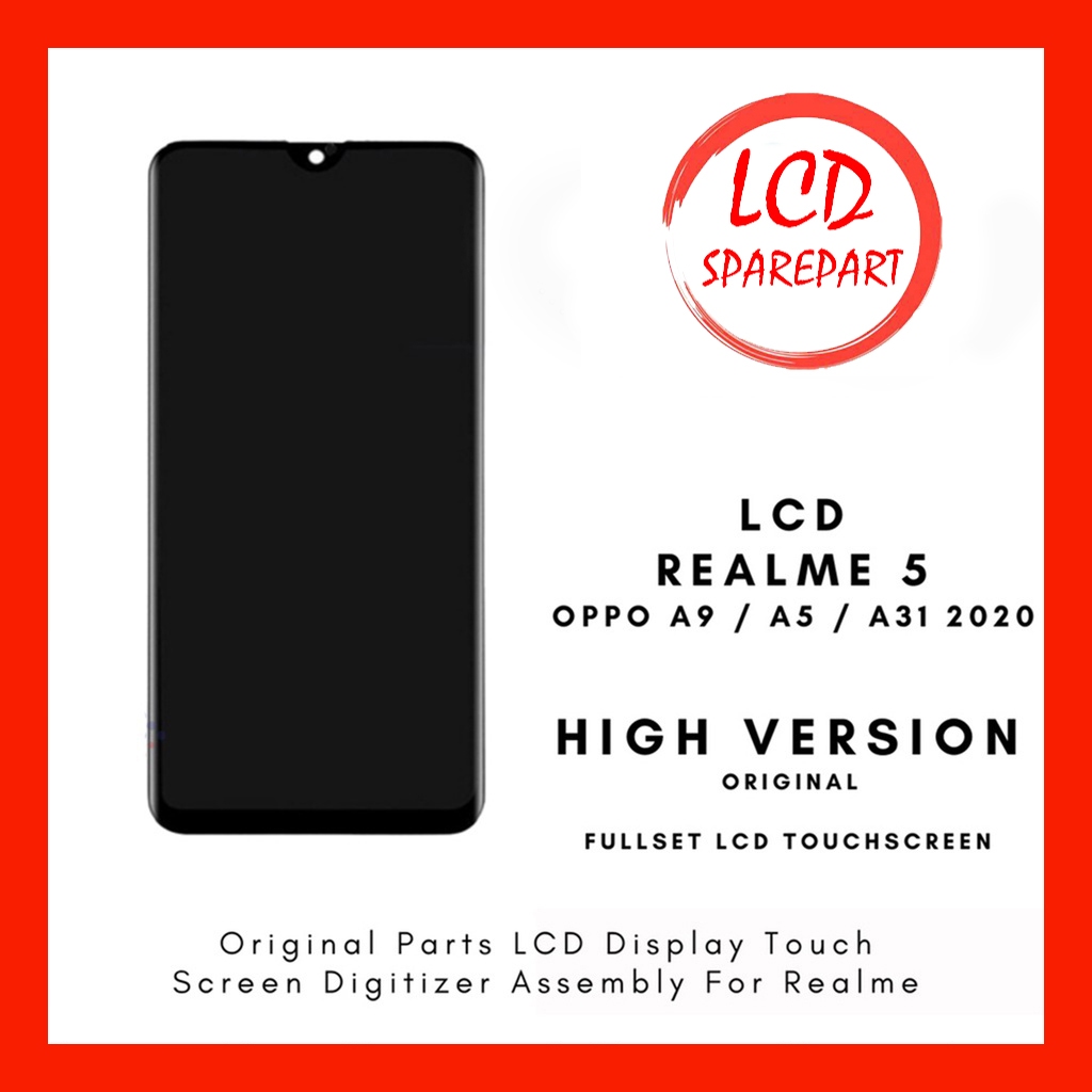 LCD Realme 5 / LCD Oppo A9 / LCD Oppo A5 / LCD Oppo A31 2020 Universal Original 100% Fullset Touchsc