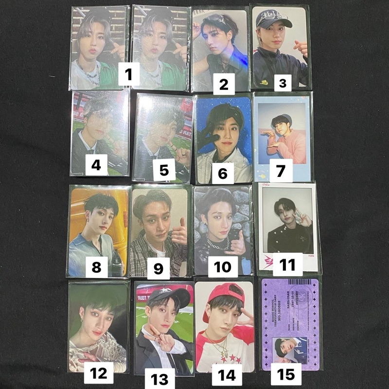 PC PHOTOCARD BANGCHAN HAN JISUNG 5STAR ROCKSTAR LD GA SOUNDWAVE SW LUCKY DRAW GIVEAWAY R1 R2 R3 R4 S