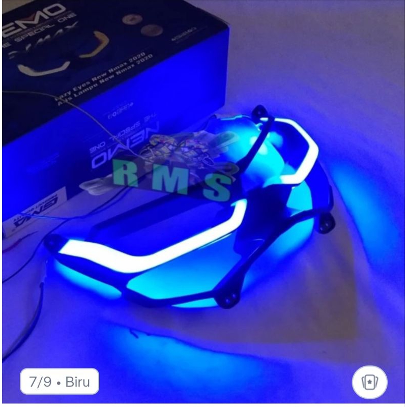 Lampu Alis Depan Nmax 155 New 2020--2024 NEMO ALIS LAMPU DEPAN NMAX NEW--Biru