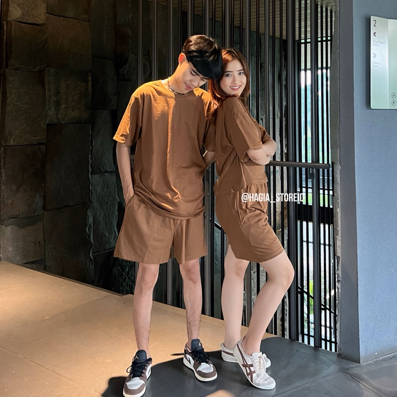 Kaos Couple Atasan Samaan Bestie Terbaru Pria Wanita Sepasang Thsirt Couplean Ayah Ibu Anak Kaus Ker