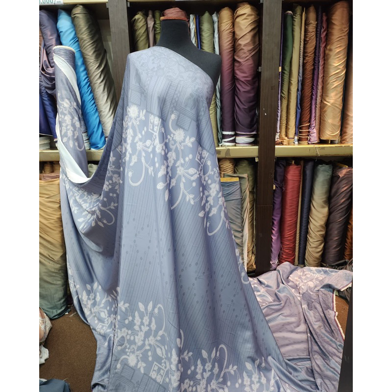 BABY DIOR PRINT/BAHAN KAIN SATIN MOTIF/DIOR SILK PRINT