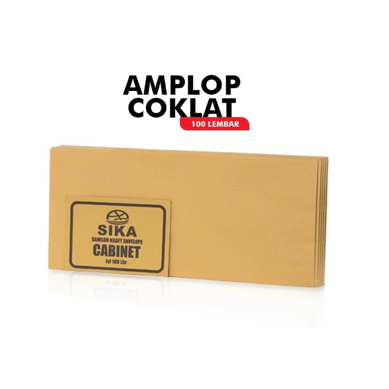 

Amplop Coklat Amplop Gaji Warna Coklat Per Pack 100 lembar Ukuran 11 x 24 Cm Merk Sika Cabinet