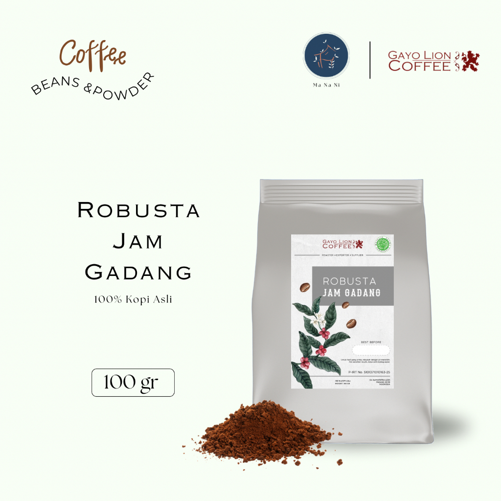 

Kopi Bubuk Robusta Silver 100gr Gayo Lion