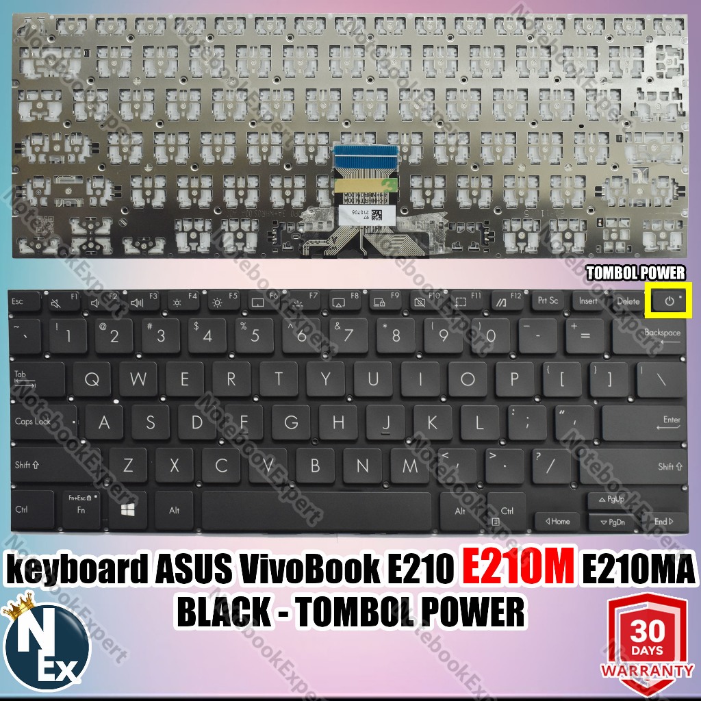 Keyboard Asus Vivobook E210 E210M E210M - Black