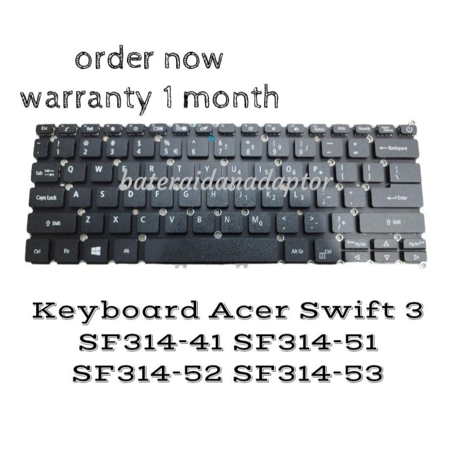 Keyboard Acer Swift 3 SF314-41 SF314-51 SF314-52 SF314-53