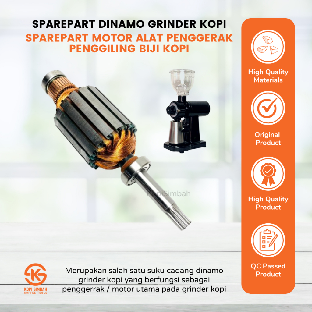 Spare Part Lilitan Kumparan Dinamo Coffee Grinder 500N Sparepart Motor Alat Penggerak Grinder 500 N