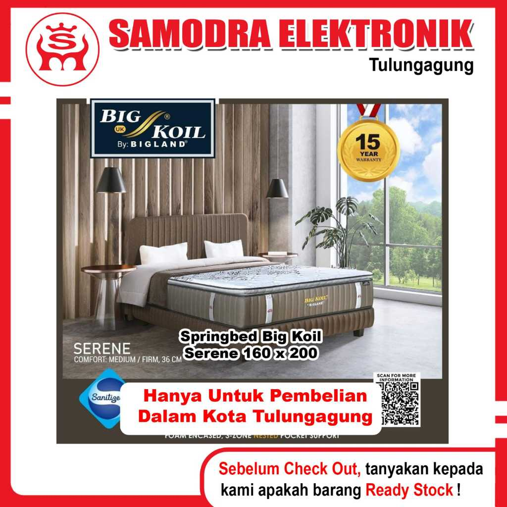 Springbed BIG KOIL SERENE Ukuran 160x200