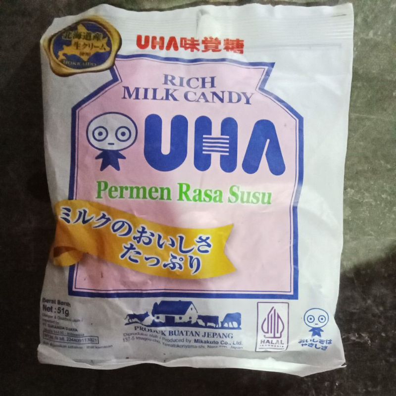 

permen Uha rich milk candy 51g