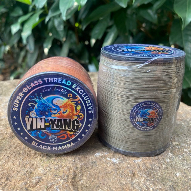 Gelasan BLACK MAMBA YIN-YANG Senar Layangan Molor 025 2000 Yard