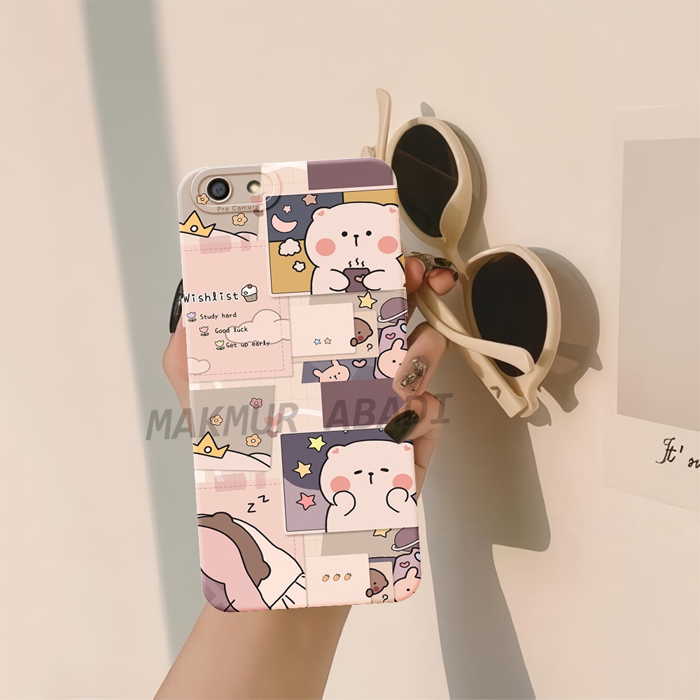 Case Vivo V5 V5+ V5 Lite Y65 Y66 Y67 Softcase Silikon handphone All Type Motif Boneka Beruang