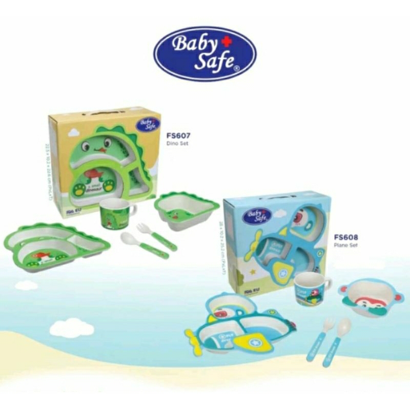 Baby Safe Dino & Airplane Fedding Set - FS607 FS608