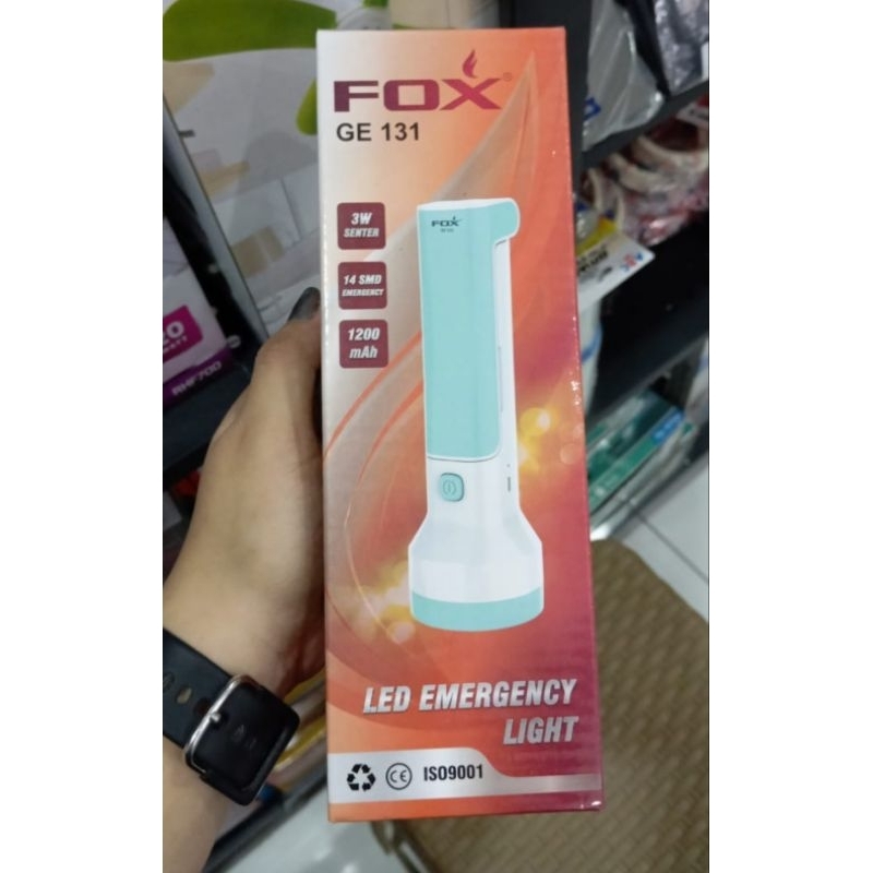senter emergency lamp FOX GE 131 lampu darurat