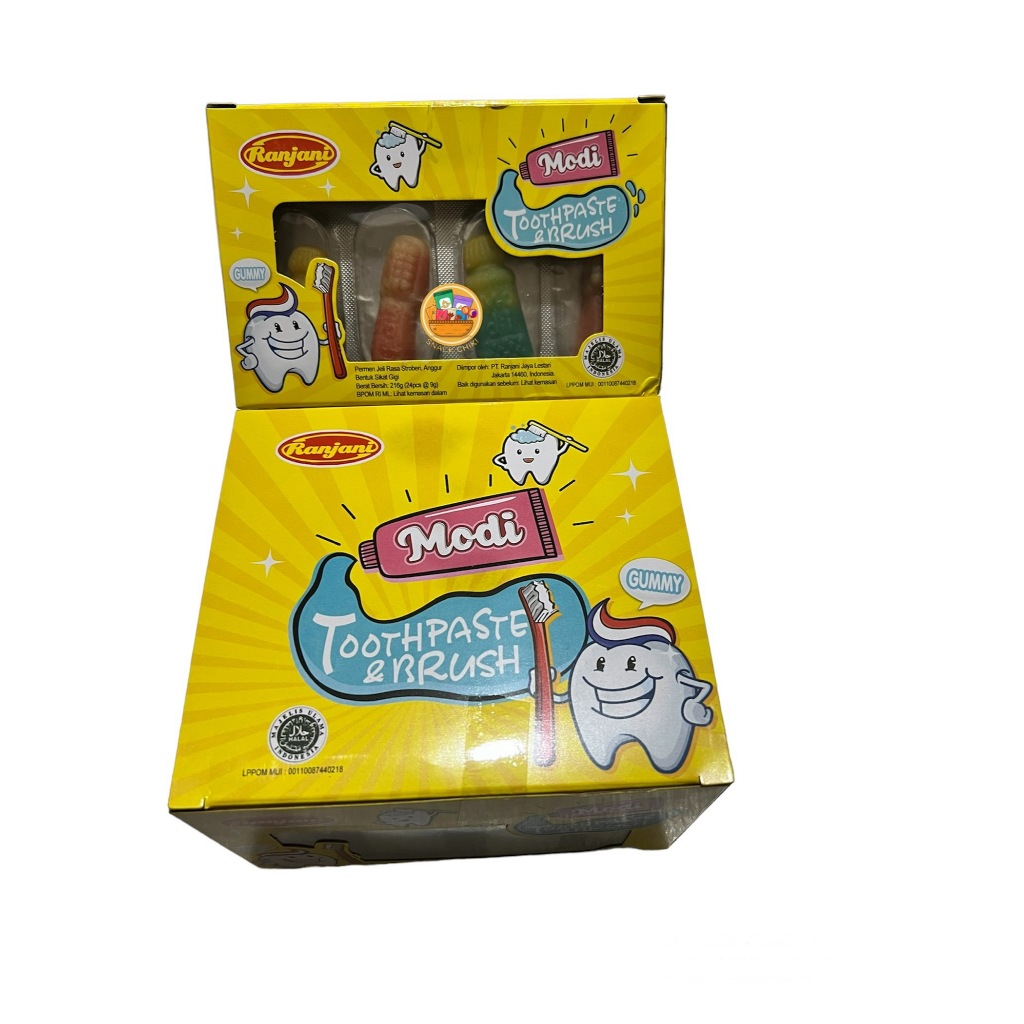 

RANJANI MODI TOOTHPASTE & BRUSH JELLY CANDY 24pcs x 10gr