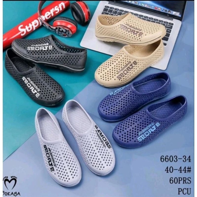 Sandal Slop/Sepatu Slop Bakpao Couple Jelly Pria wanita/ Pria Fashion Sport Casual Keren Empuk Impor