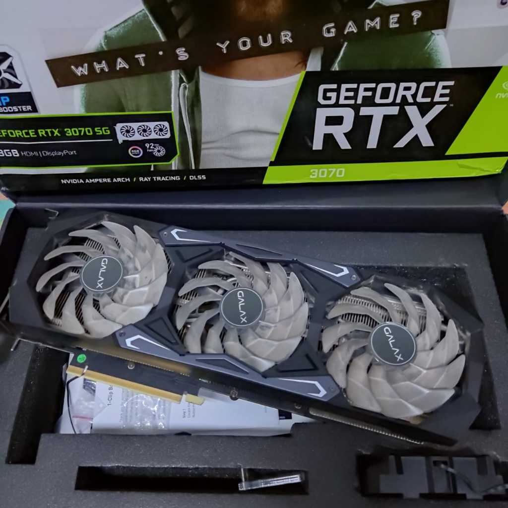 GALAX RTX 3070 8GB GDDR6 // 4 FAN // RGB VGA