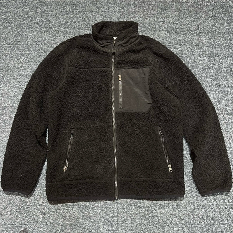 JAKET SHERPA LECAF SPORT HITAM SECOND THRIFT BEKAS PRELOVED BUKAN TNF COLUMBIA