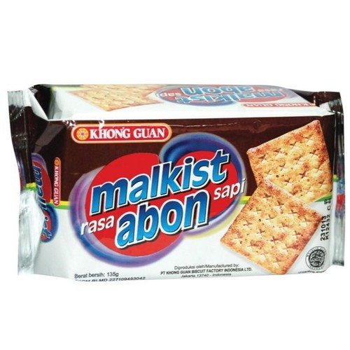 

Khong guan malkist rasa abon 135gr
