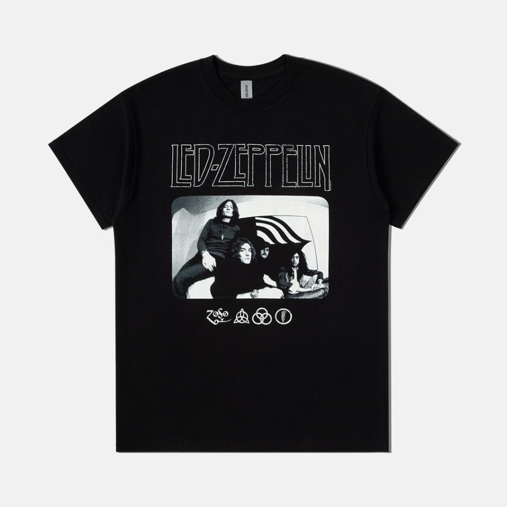 [HOT] Led Zeppelin - Icon Logo Photo Tshirt