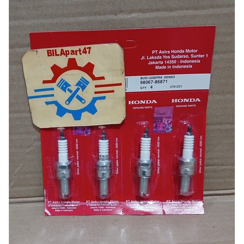 Busi Motor Denso U20 Vario Beat Karisma Kharisma Supra X 125 Original