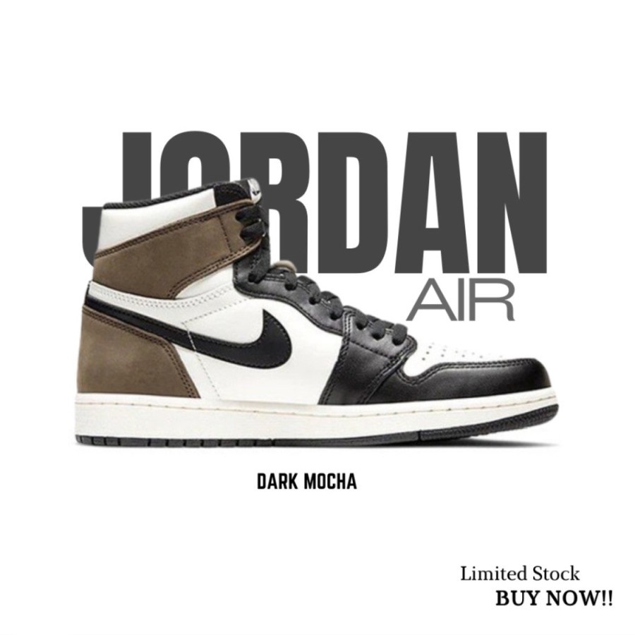Sneakers Nike Air Jordan 1 Retro High Dark Mocha BNIB Authentic 100%