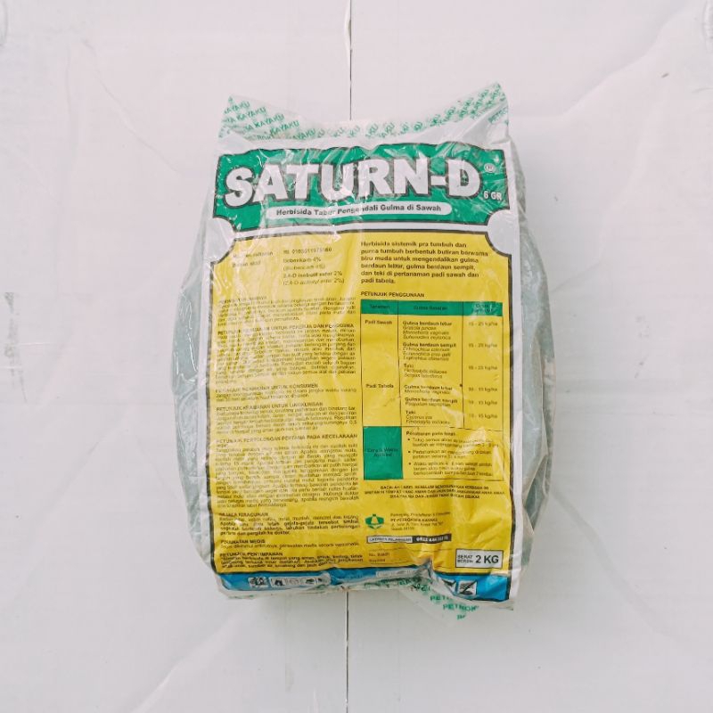 Herbisida Tabur SATURN D 6 GR 2 KG - Pembasmi Gulma pada Padi Sawah