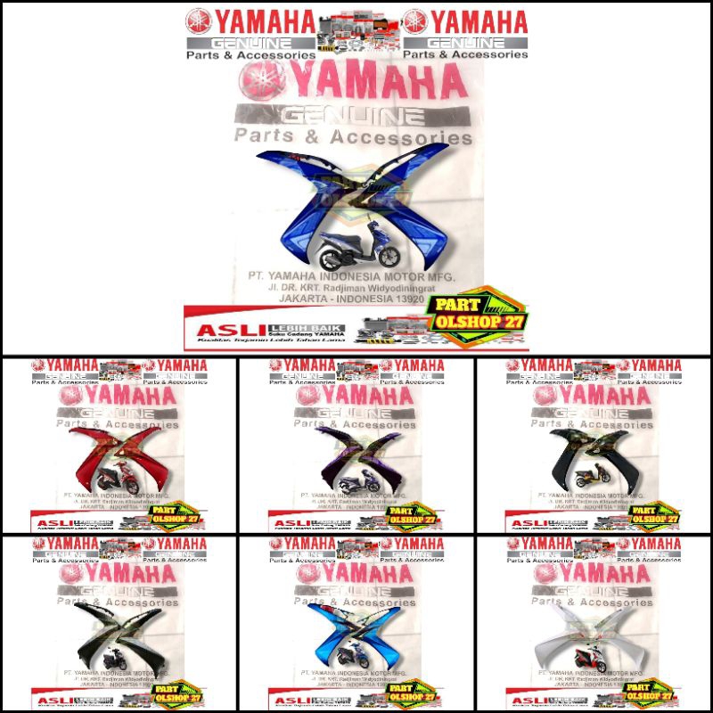 COVER BODY SAYAP DEPAN XEON RC 125 1LB-F835U-00 SEPASANG ASLI ORIGINAL YAMAHA