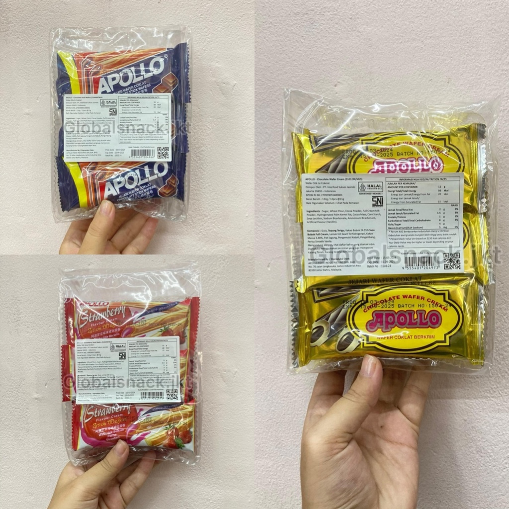 

[BAG 12PCS] APOLLO STICK WAFER CHOCOLATE / STRAWBERRY