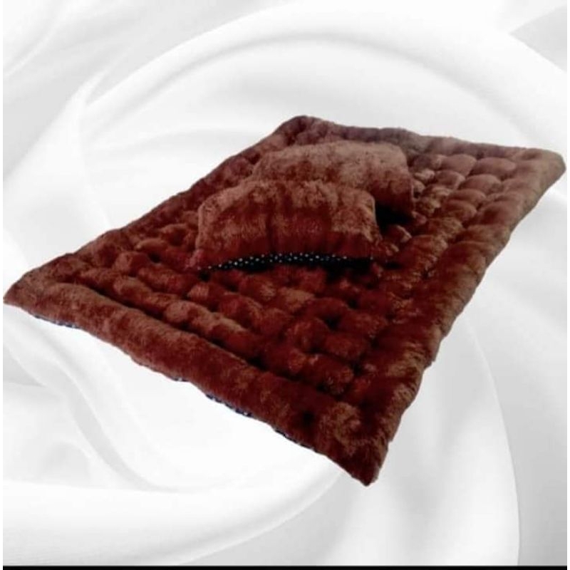 Kasur gender // kasur bulu // kasur lantai tebal free 2bantal