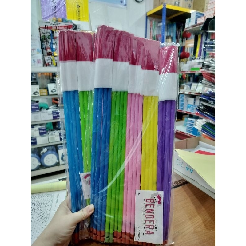 

( READY INSTANT )Bendera merah putih tangkai plastik isi 20 pc