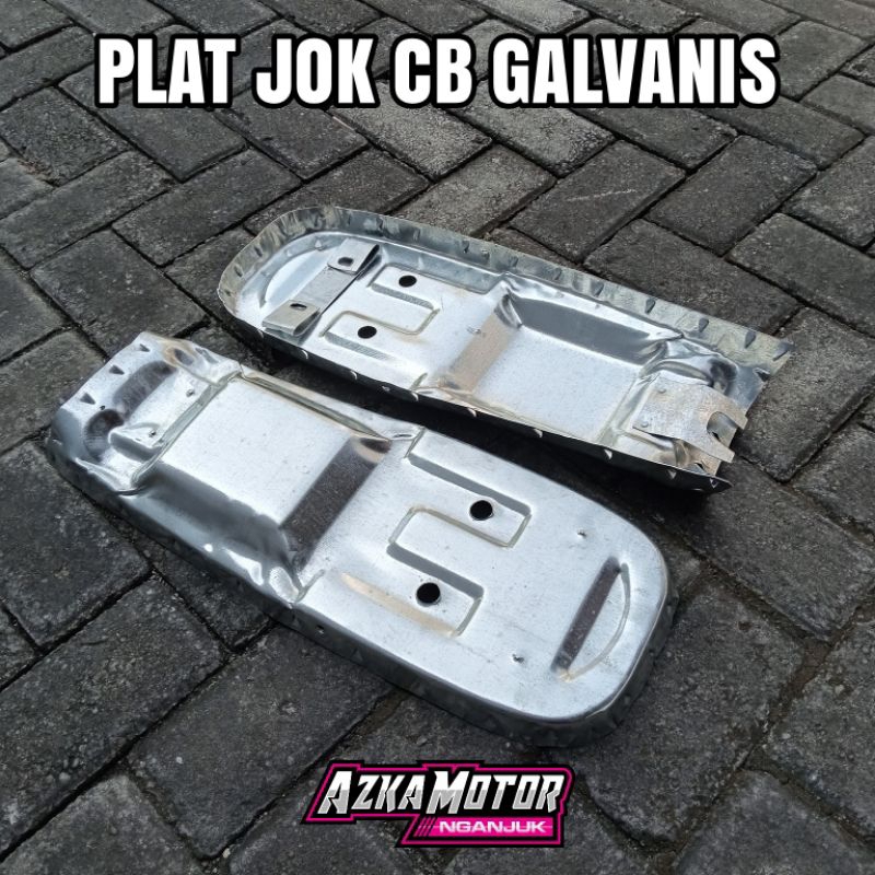 Plat papan jok CB GL Pro GL Max GL 100 galvanis