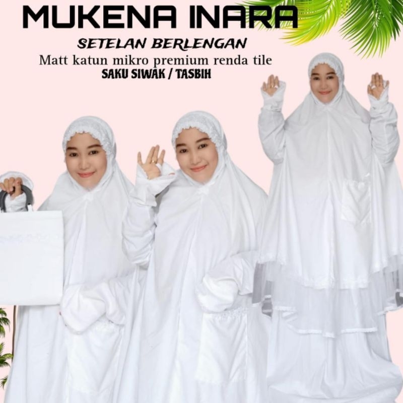 mukena inara stelan berlengan