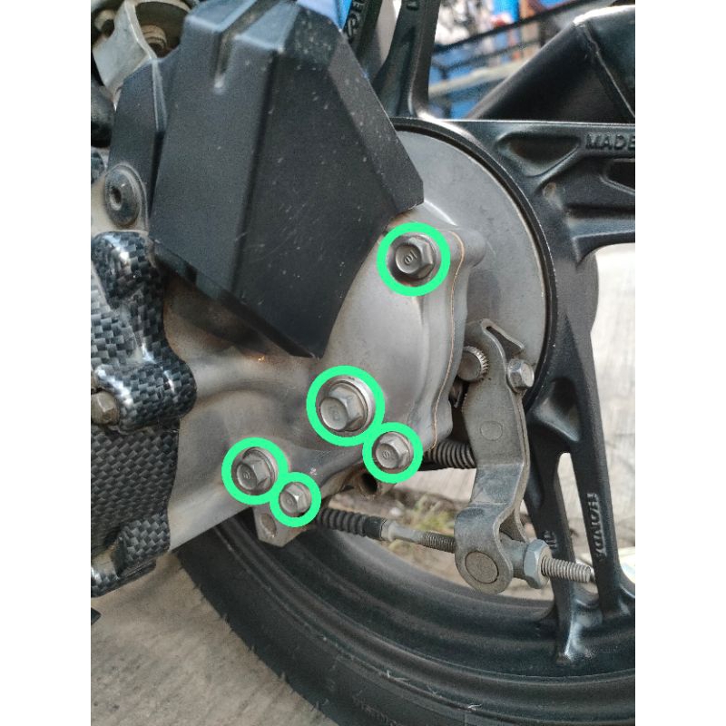 Baut Set Titanium Oli Gardan Beat Scopy Vario 110 5 PCS Titanium