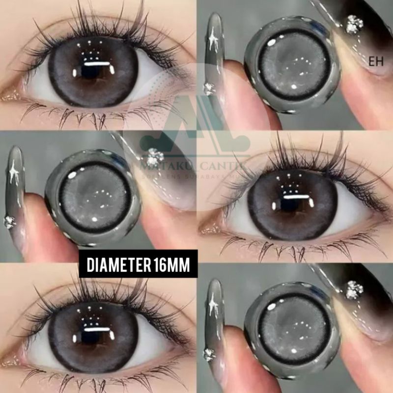 [DaRL] Softlens Abu-Abu Mata Boneka Diameter 16MM | Softlens Mata Barbie Grey Diameter Besar | Softl