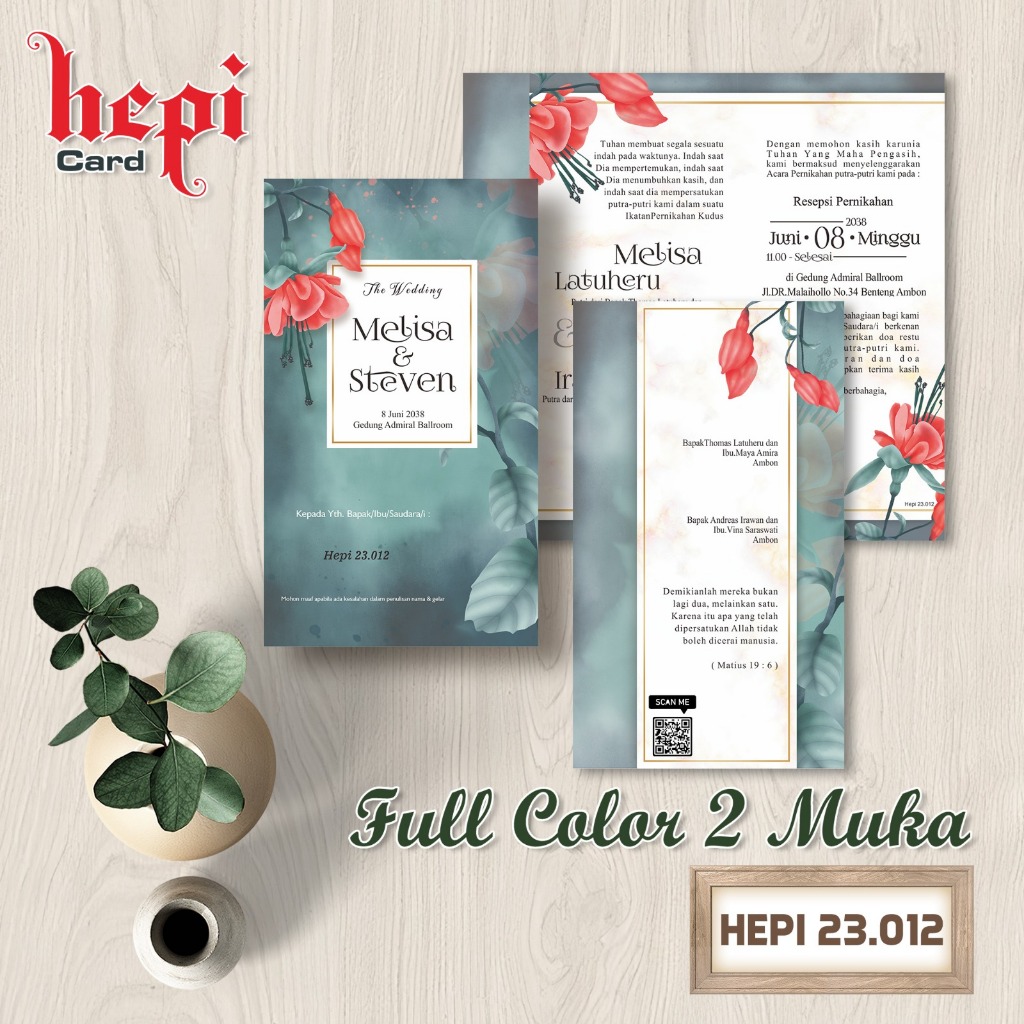 BLANGKO HEPI 23.012 - BLANGKO UNDANGAN HEPI - BLANGKO UNDANGAN KOSONGAN